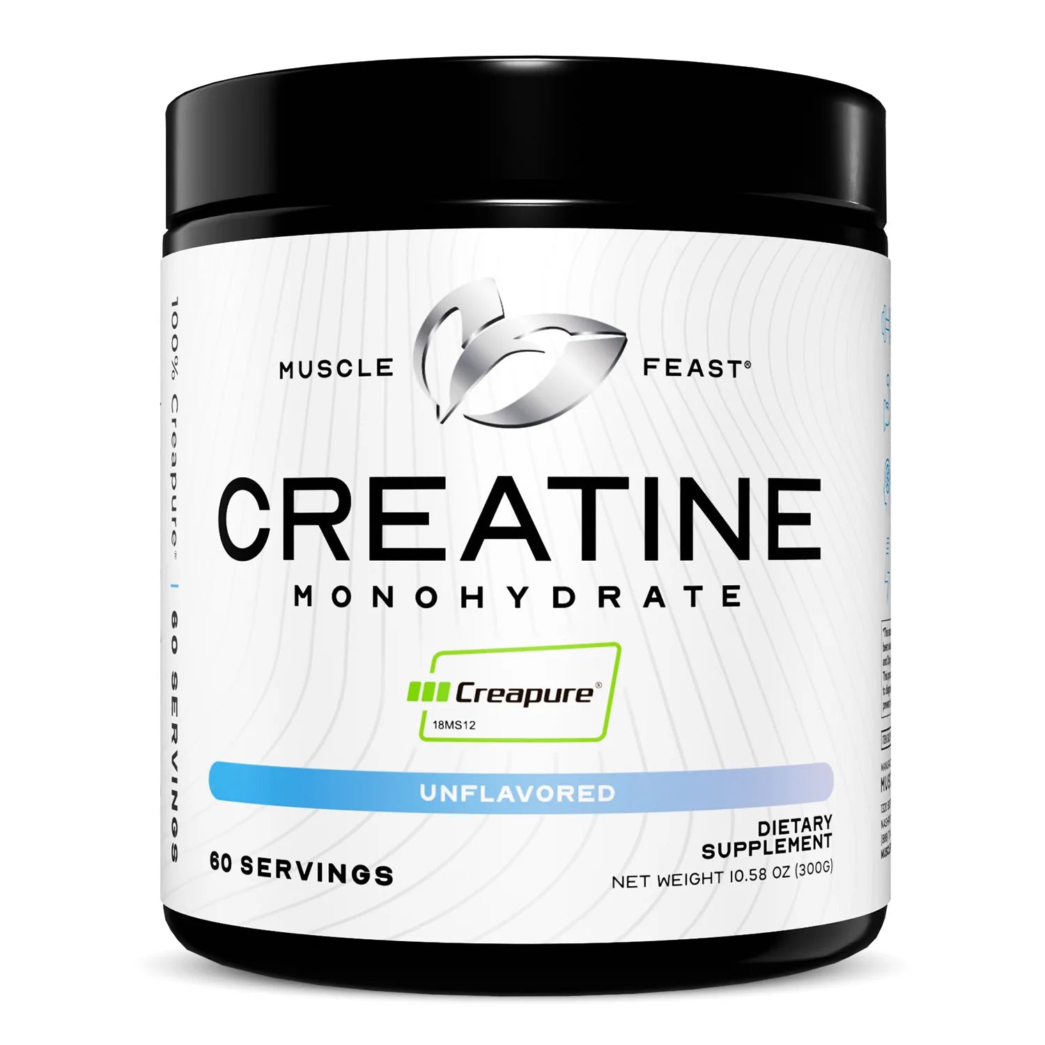 Creatine Bro MuscleFeast® Creapure Creatine Monohydrate Powder, Vegan Keto Gluten-F ...